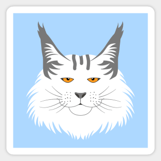 Maine Coon Cat Sticker